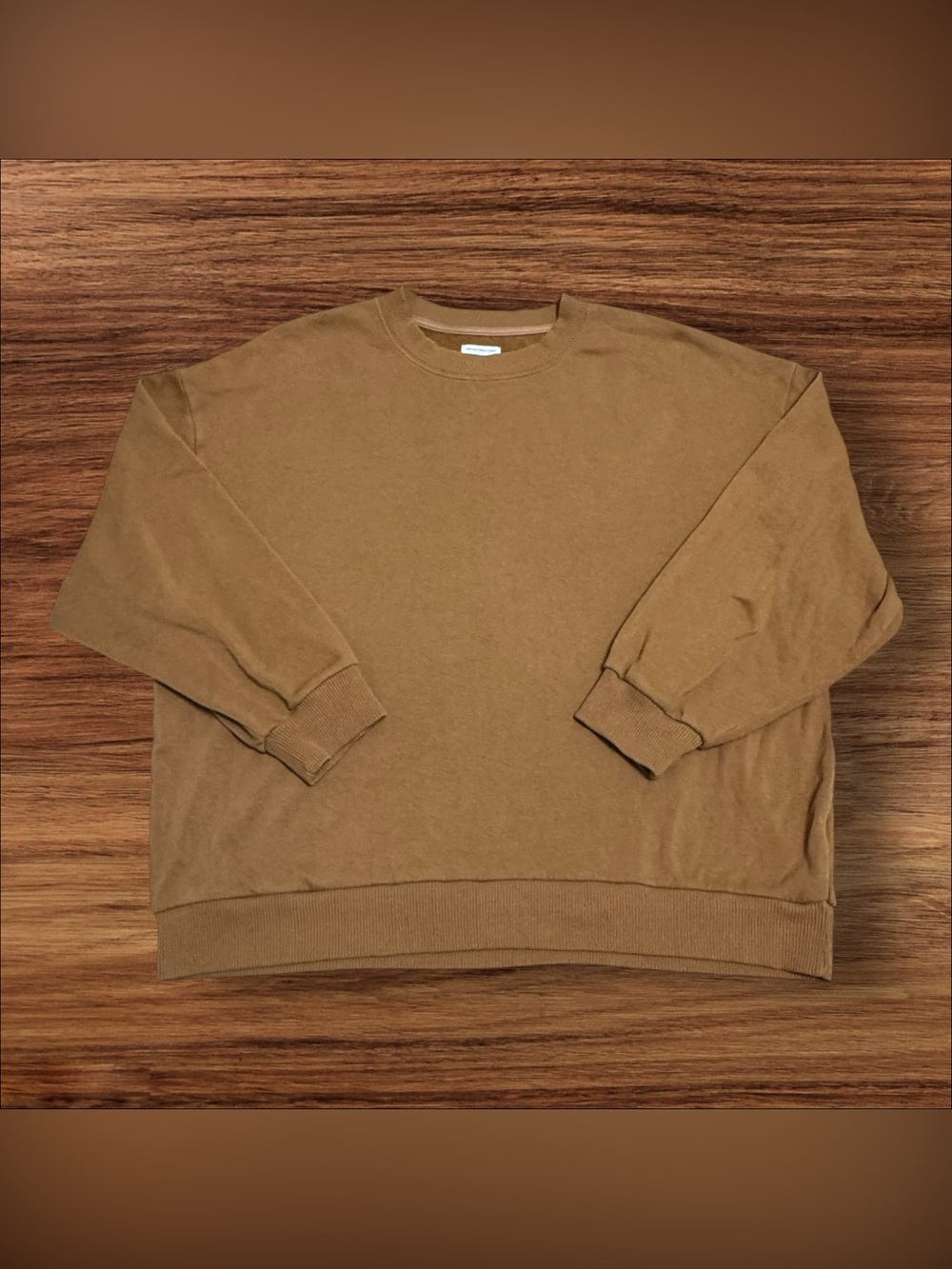 American Eagle Brown Oversized Ahh-mazingly Soft Crewneck Sweatshirt  Size Med